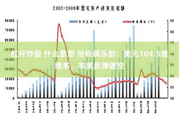 杠杆炒股 什么意思 抢钱俱乐部：美元104.5继续多，非美反弹做空