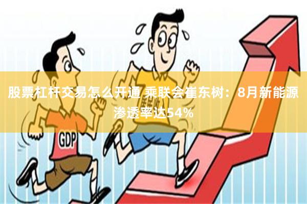 股票杠杆交易怎么开通 乘联会崔东树：8月新能源渗透率达54%