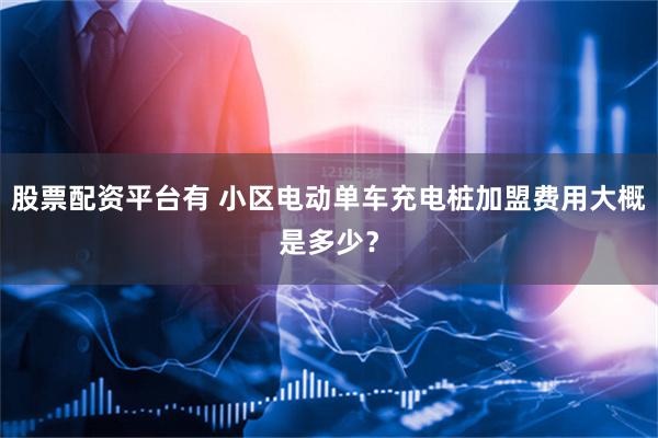 股票配资平台有 小区电动单车充电桩加盟费用大概是多少？