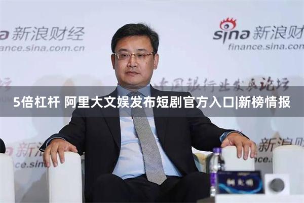 5倍杠杆 阿里大文娱发布短剧官方入口|新榜情报