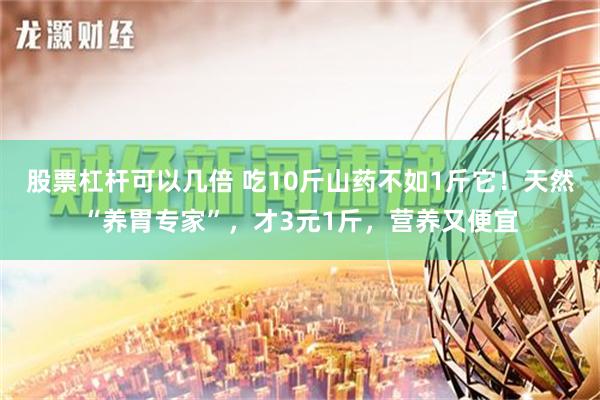 股票杠杆可以几倍 吃10斤山药不如1斤它！天然“养胃专家”，才3元1斤，营养又便宜