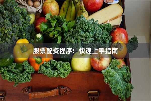 股票配资程序：快速上手指南