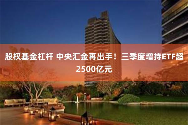 股权基金杠杆 中央汇金再出手！三季度增持ETF超2500亿元
