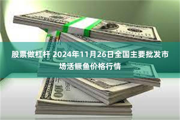 股票做杠杆 2024年11月26日全国主要批发市场活鳜鱼价格行情