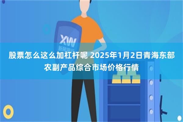 股票怎么这么加杠杆呢 2025年1月2日青海东部农副产品综合市场价格行情