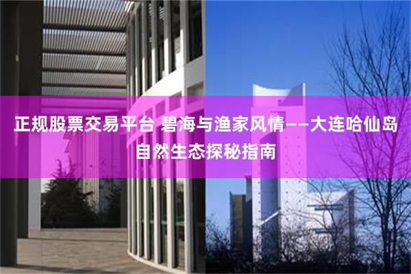 正规股票交易平台 碧海与渔家风情——大连哈仙岛自然生态探秘指南