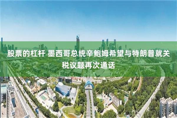 股票的杠杆 墨西哥总统辛鲍姆希望与特朗普就关税议题再次通话