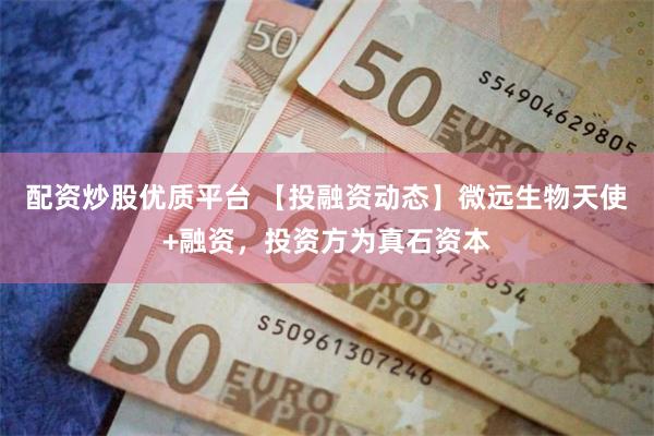 配资炒股优质平台 【投融资动态】微远生物天使+融资，投资方为真石资本